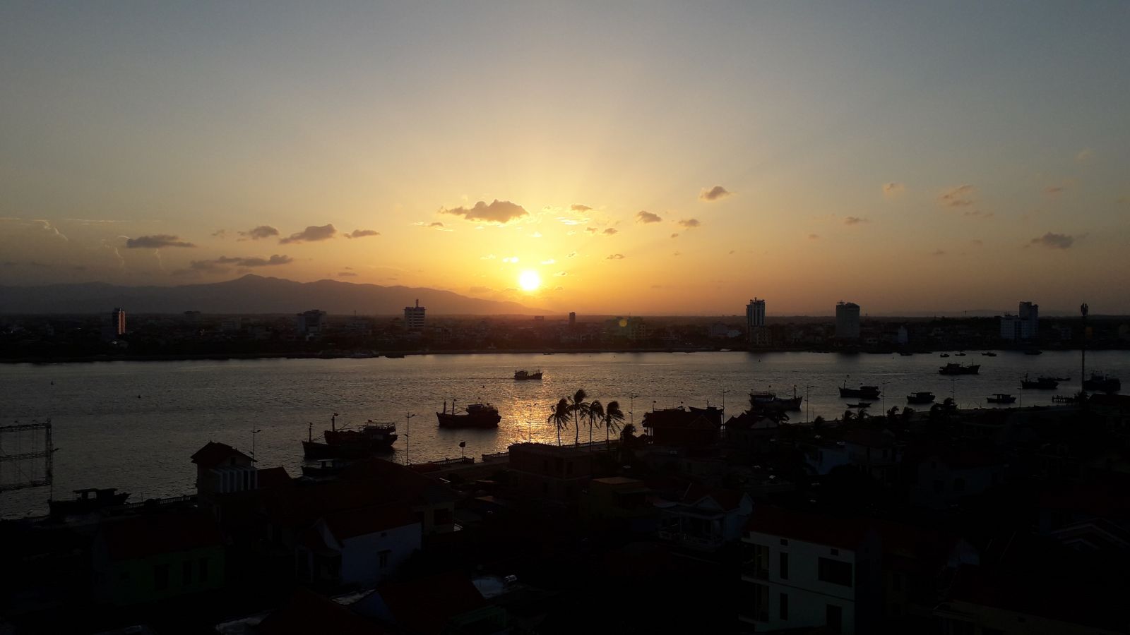The sunset in Quang Binh